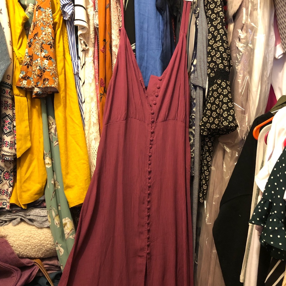 Maybe button up midi dress NTW size L